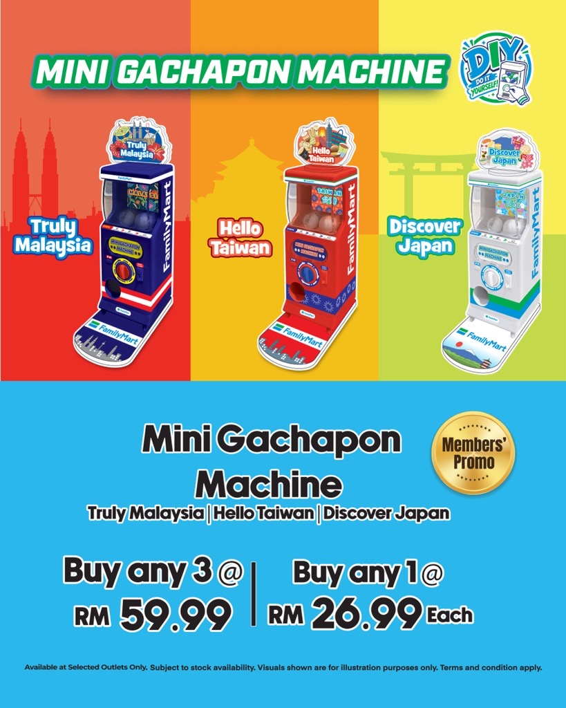 Familymart Promotion - MINI GACHAPON MACHINE!
