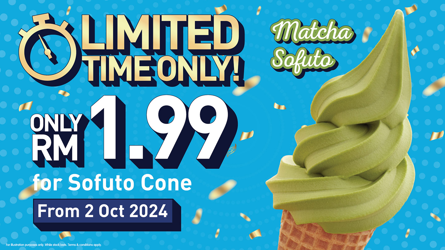 RM1.99 Matcha Sofuto Promo